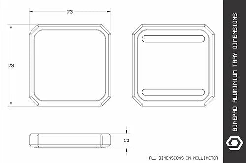 Binepad Aluminum Parts Tray