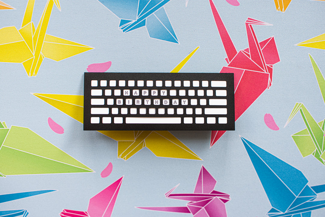 Keyboard Birthday Cards - Happy Birthday