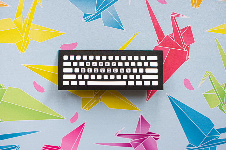 Keyboard Birthday Cards - Happy Birthday